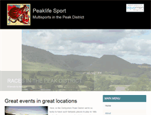 Tablet Screenshot of peaklifesport.co.uk
